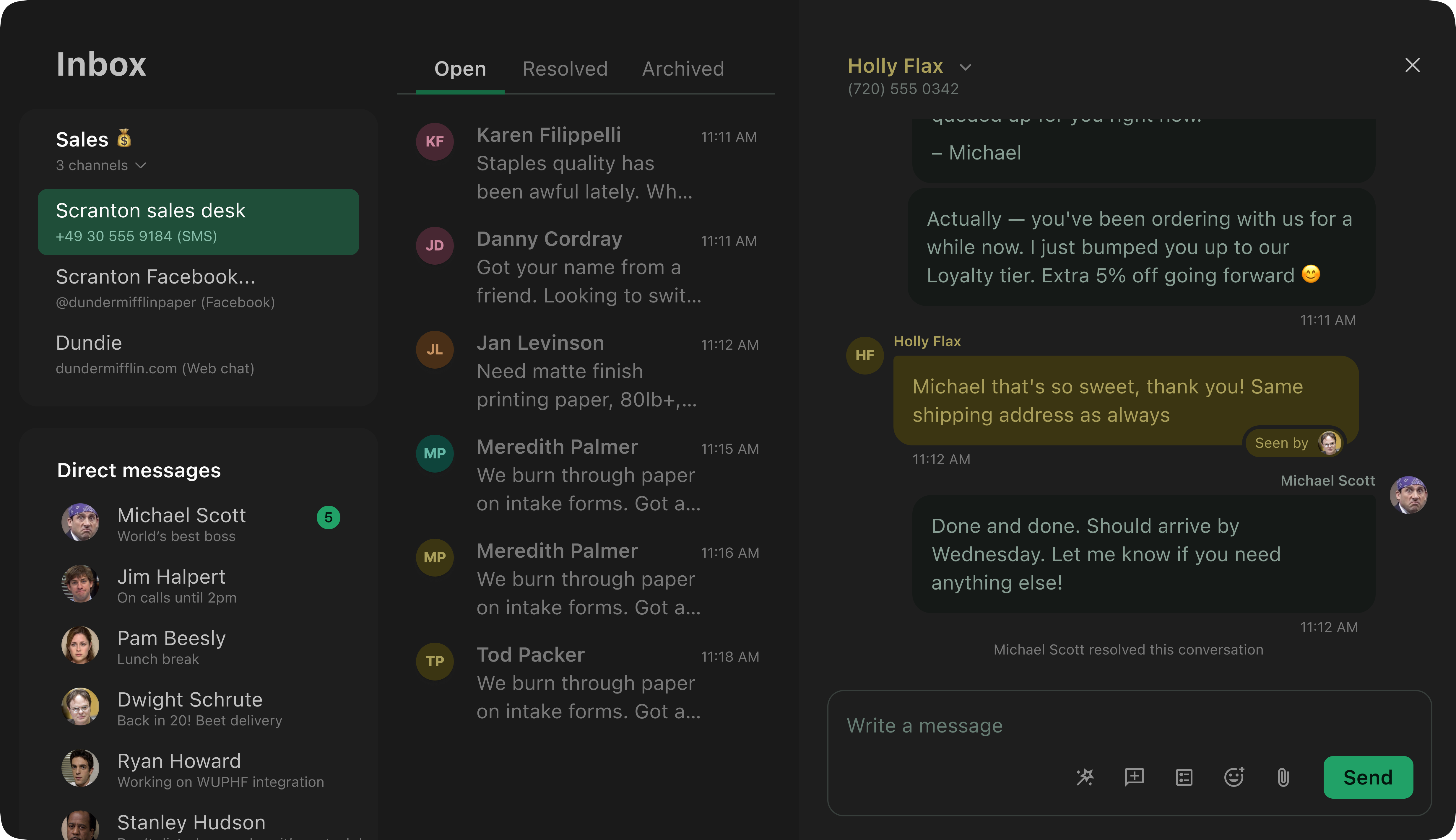 Inbox App project screenshot
