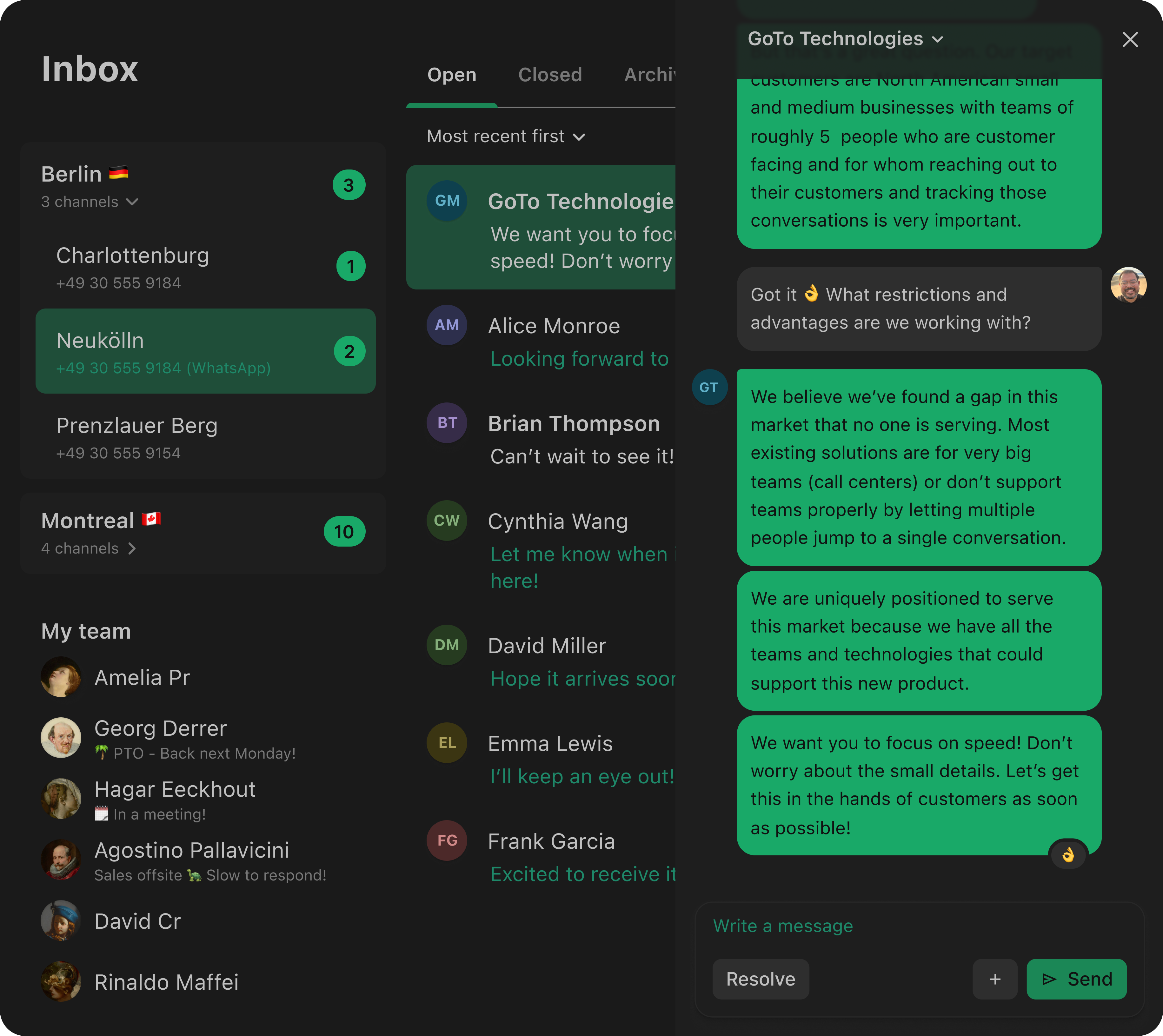 Inbox App project screenshot