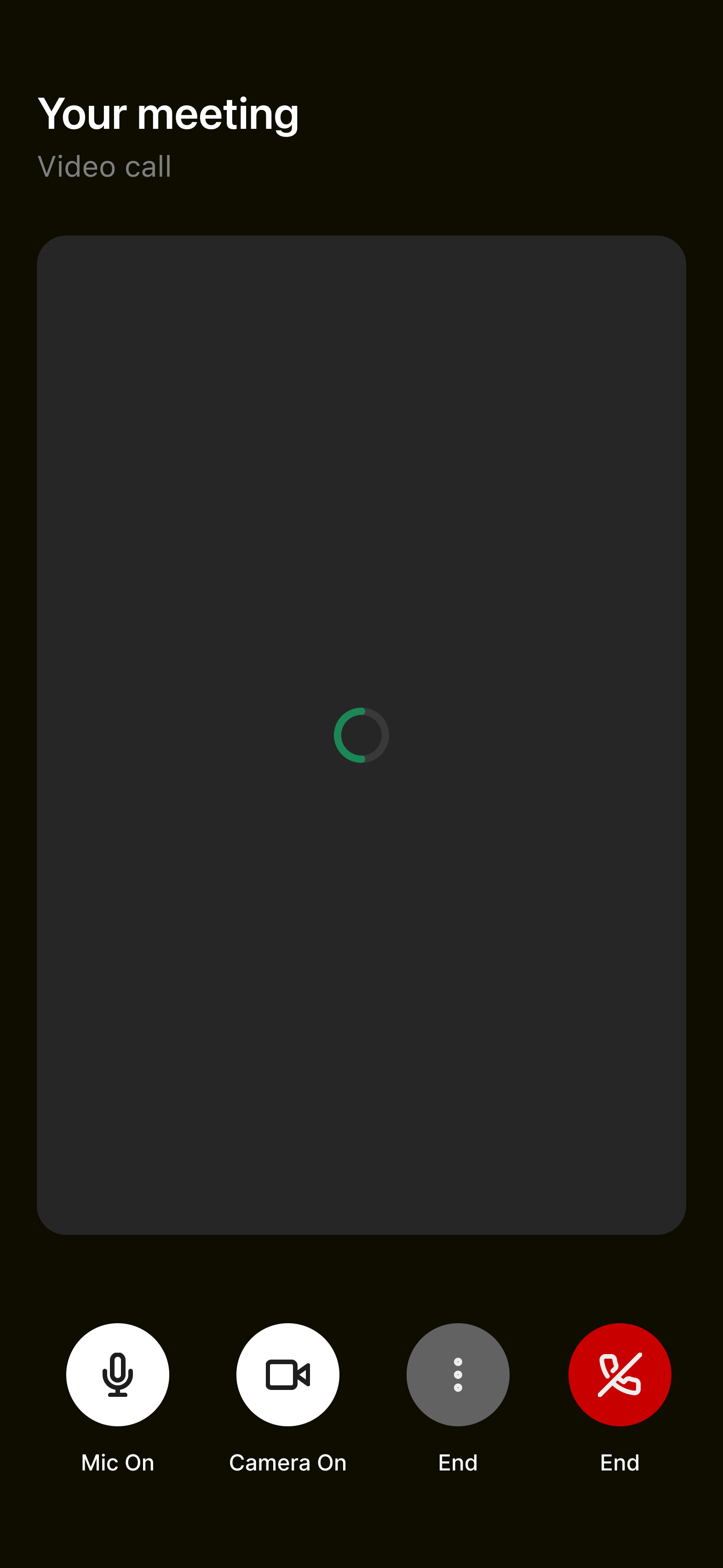 Circular loading indicator in context